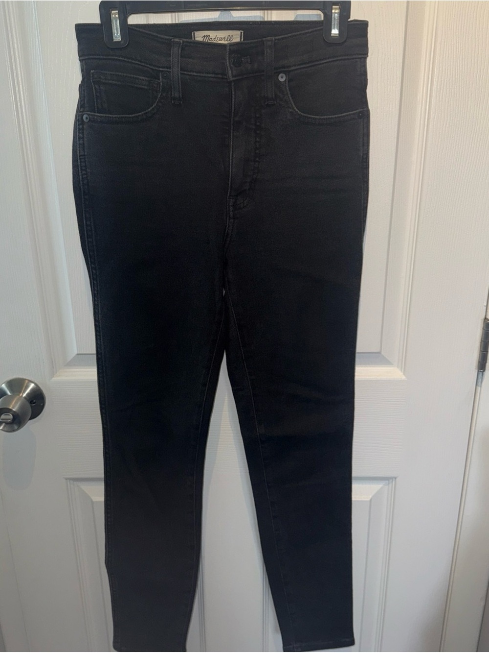 Madewell 10” High Rise Skinny Women’s Size 27 Stretch Black Jeans Elastic Waist